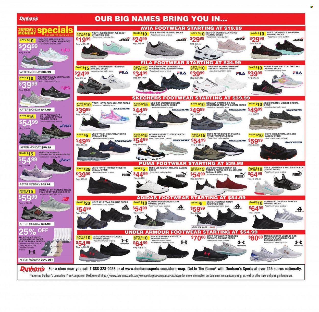 Dunham's Sports Weekly Ad Flyer July 10 to July 17