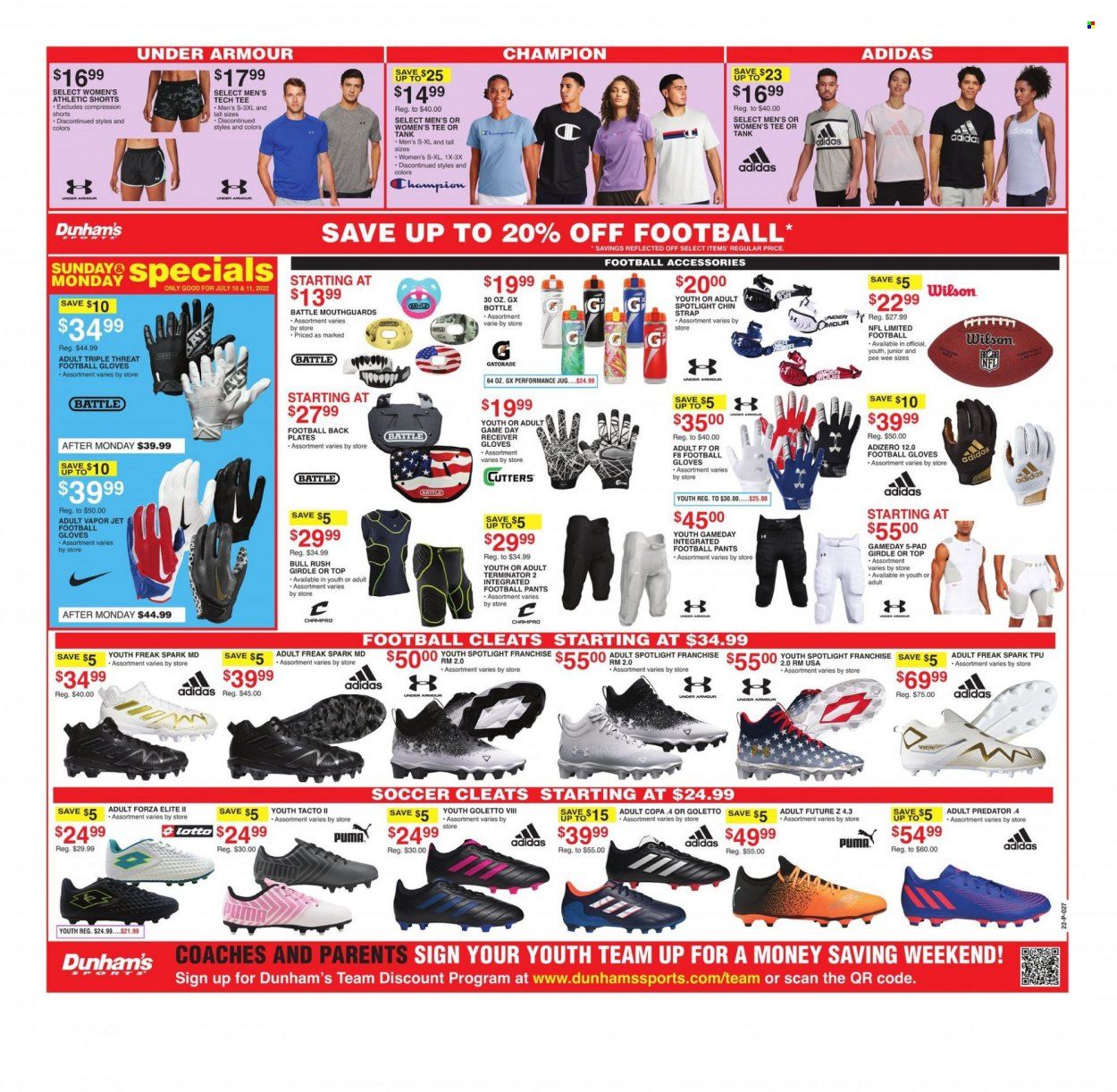 Dunham's Sports (MI) Weekly Ad Flyer July 10 to July 17