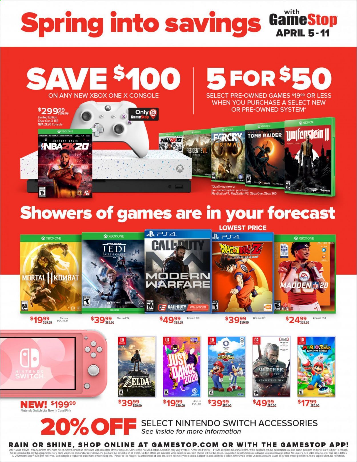 GameStop Weekly Ad & Flyer April 5 to 11