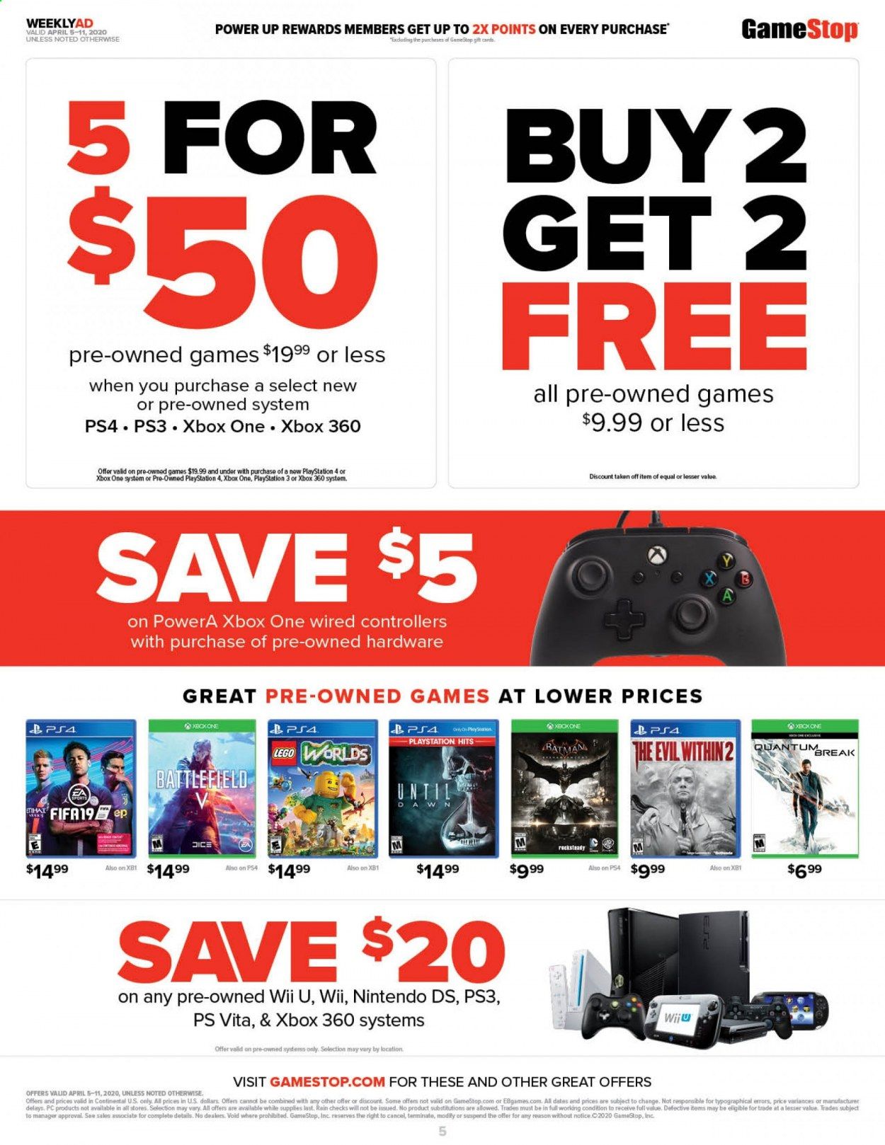 GameStop Weekly Ad & Flyer April 5 to 11