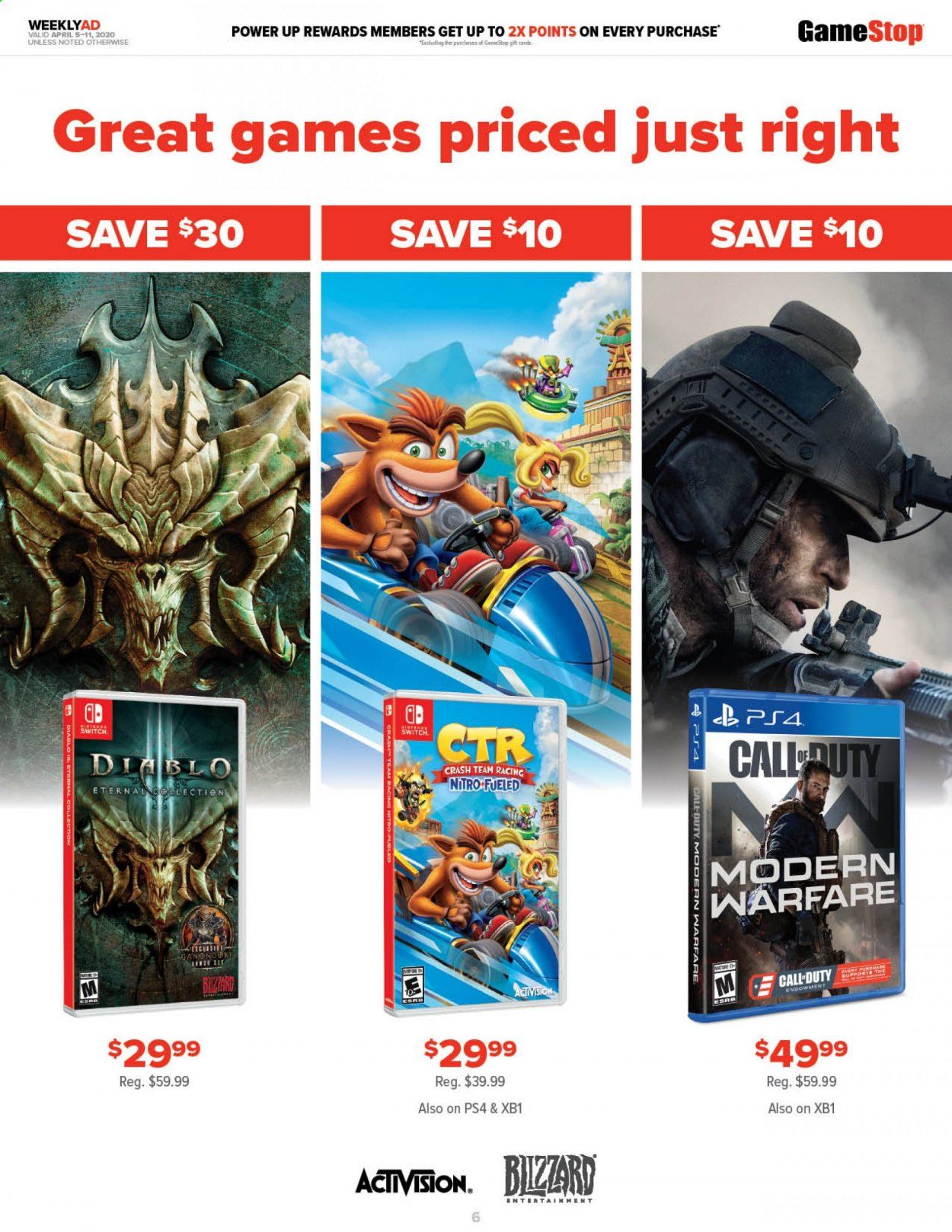 GameStop Weekly Ad & Flyer April 5 to 11