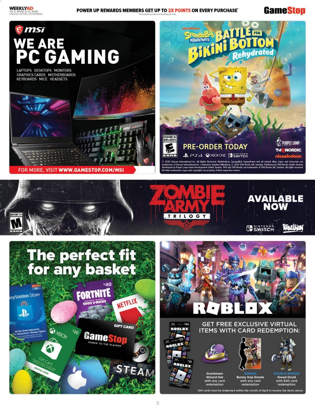 GameStop Weekly Ad & Flyer April 5 to 11
