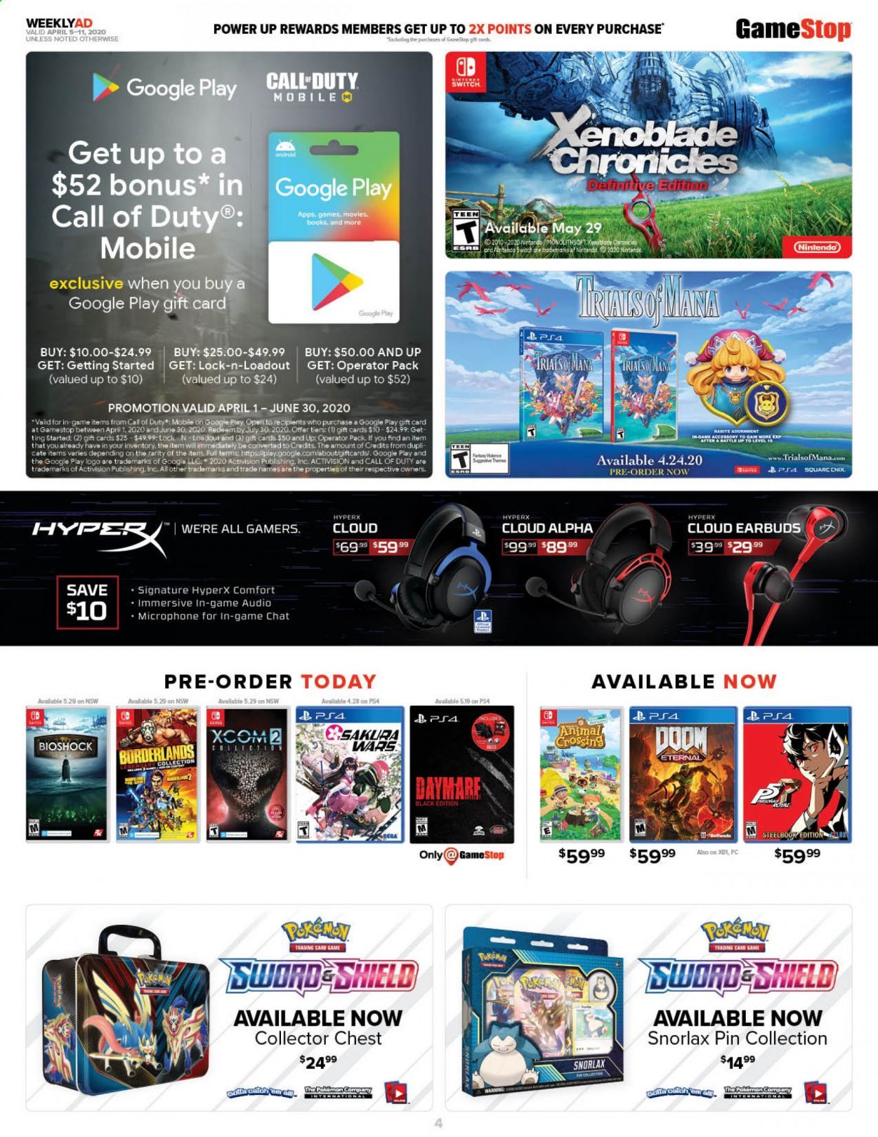GameStop Weekly Ad & Flyer April 5 to 11