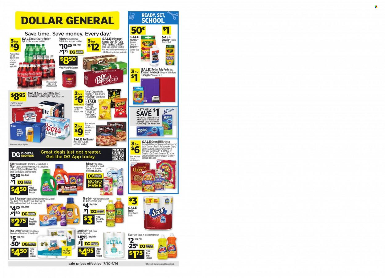 Dollar General (VA) Weekly Ad Flyer July 11 to July 18