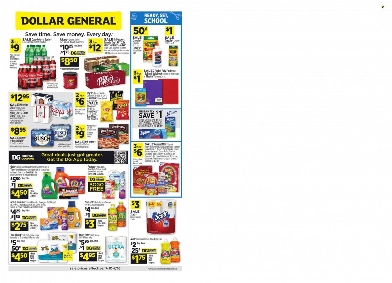 Dollar General (AL) Weekly Ad Flyer July 11 to July 18