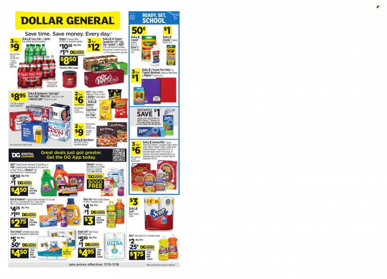 Dollar General (SC) Weekly Ad Flyer July 11 to July 18