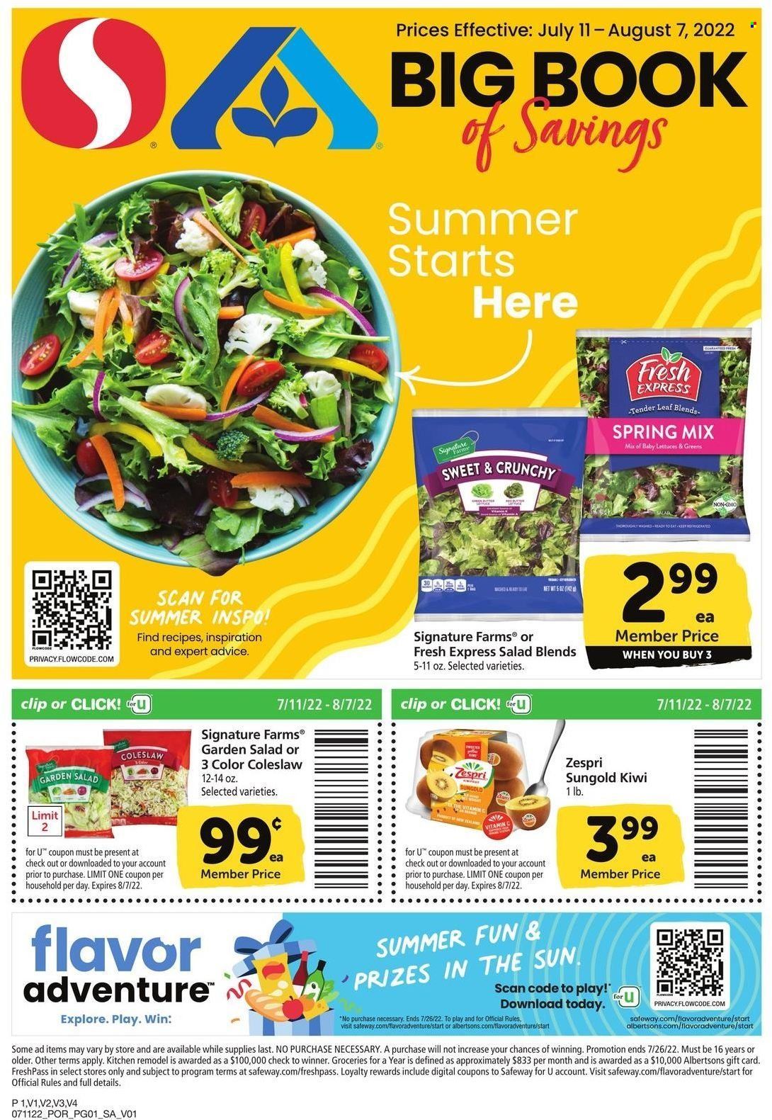 Safeway (OR) Weekly Ad Flyer July 11 to July 18
