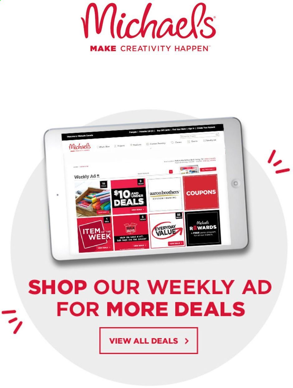 Michaels Weekly Ad & Flyer April 3 to 9