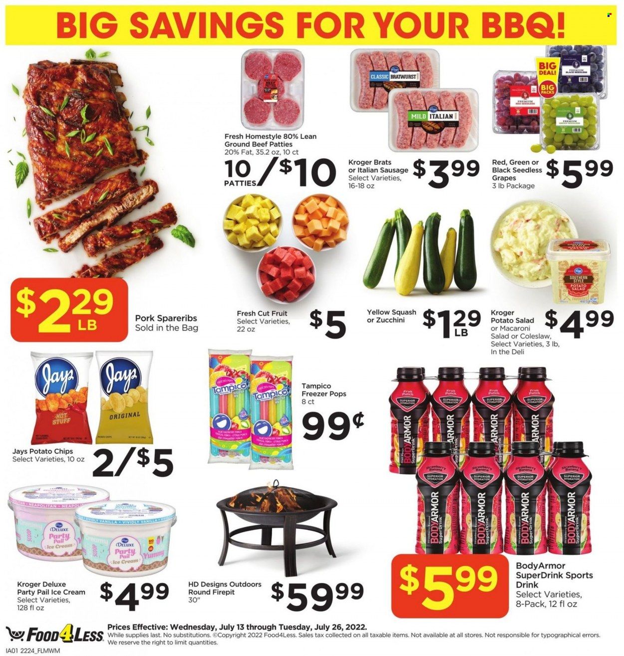 Food 4 Less (IN) Weekly Ad Flyer July 12 to July 19