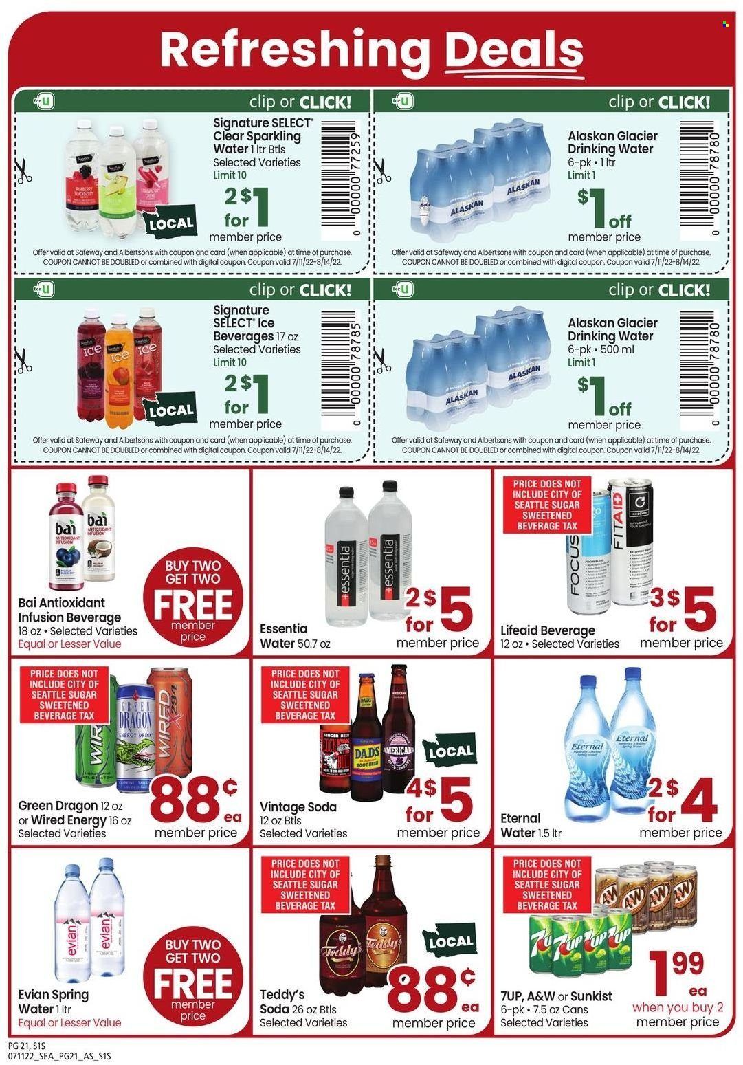 Safeway (WA) Weekly Ad Flyer Specials July 11 to August 14, 2022