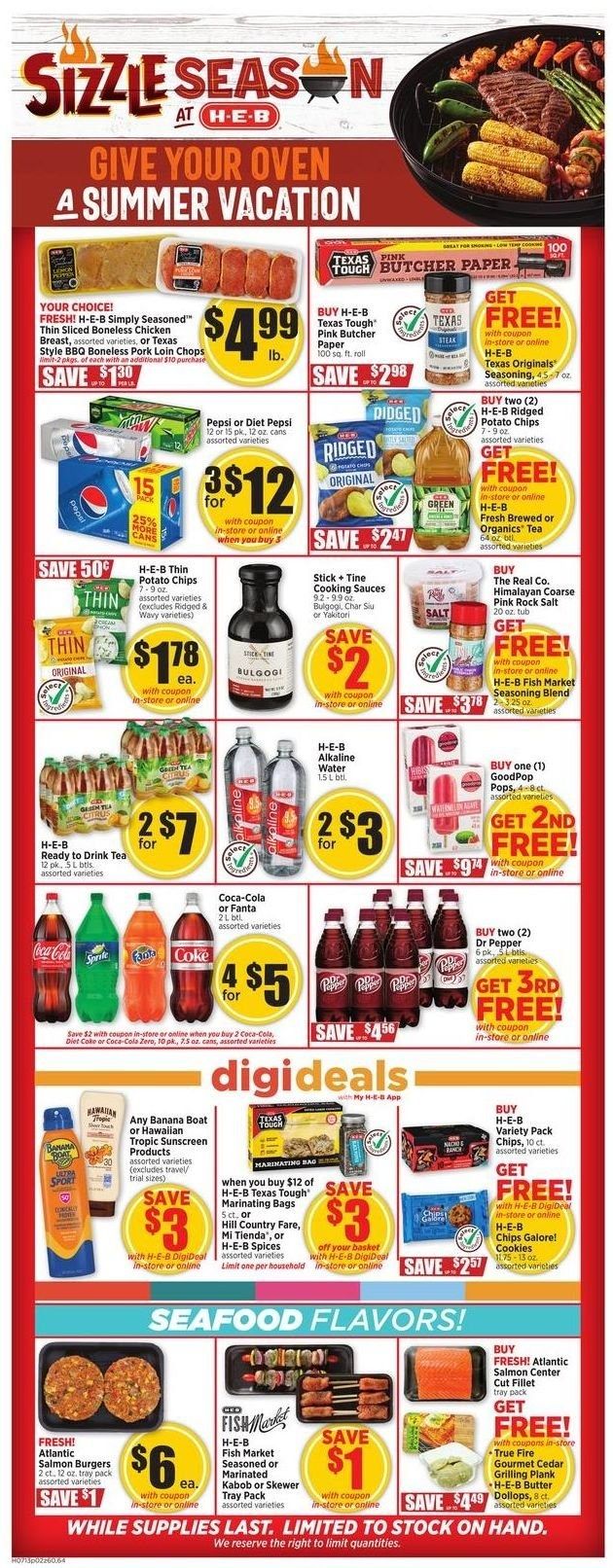 H-E-B (TX) Weekly Ad Flyer July 14 to July 21