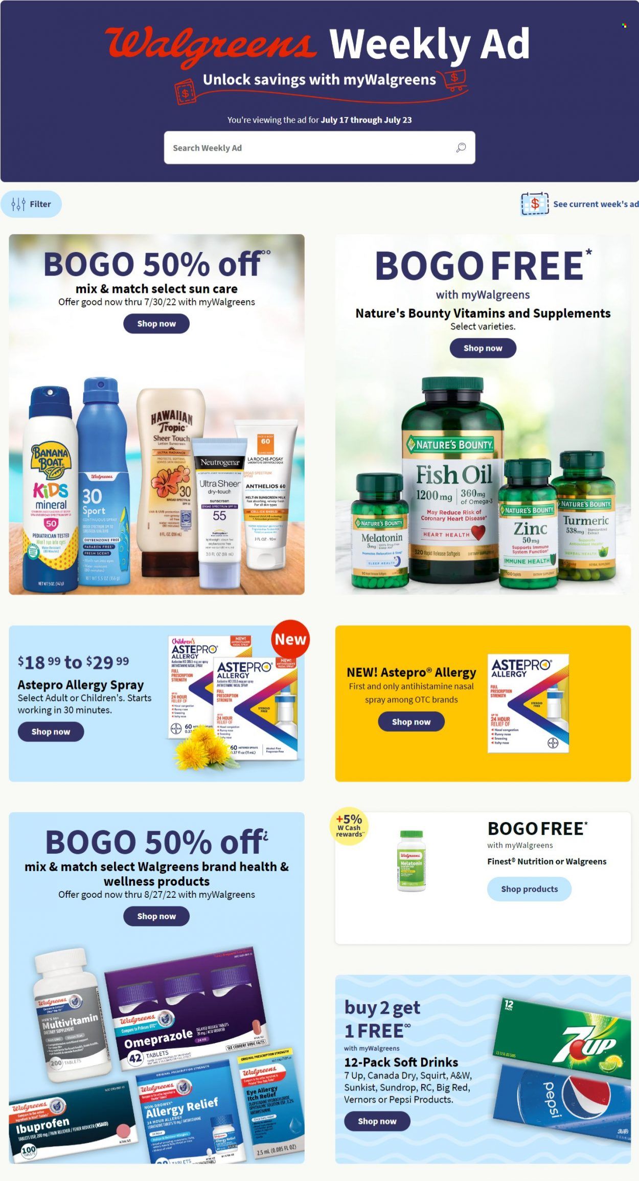 Walgreens Weekly Ad Flyer July 14 to July 21