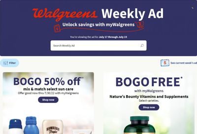Walgreens Weekly Ad Flyer July 14 to July 21