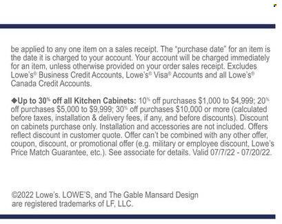 Lowe's Weekly Ad Flyer July 14 to July 21