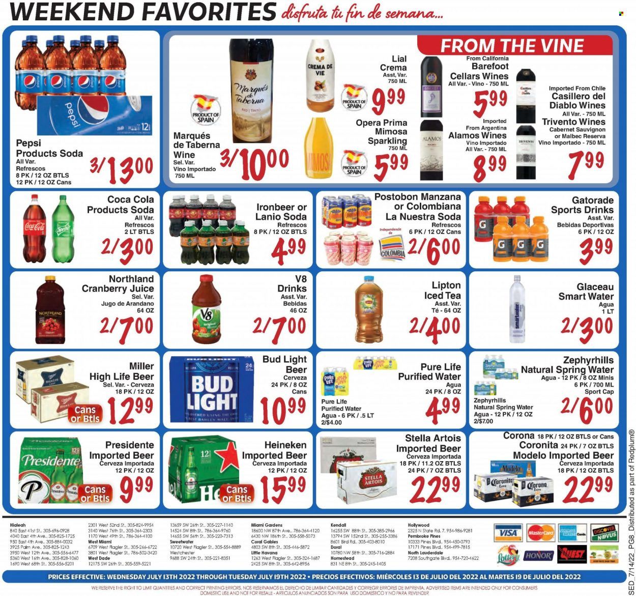 Sedano's (FL) Weekly Ad Flyer July 14 to July 21