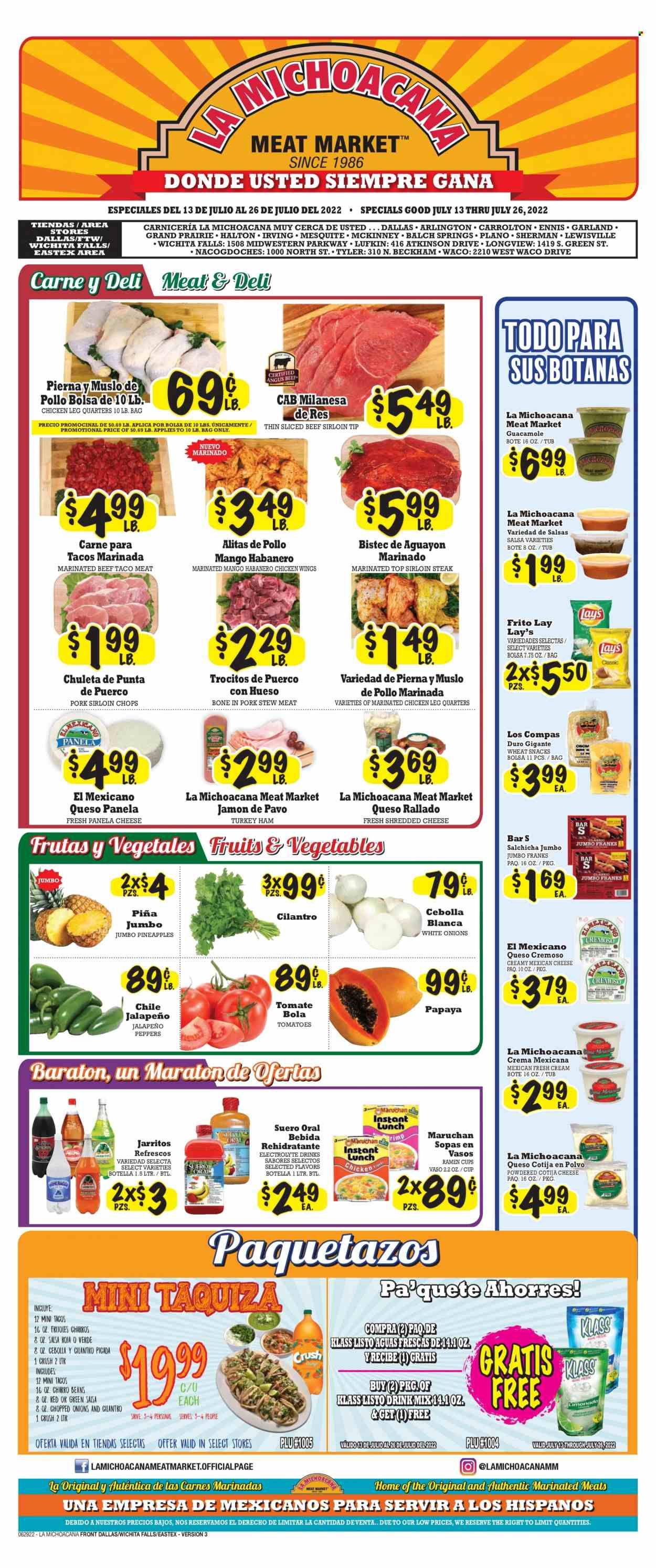 La Michoacana Meat Market (TX) Weekly Ad Flyer July 14 to July 21