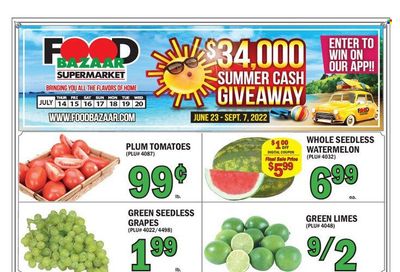 Food Bazaar (CT, NJ, NY) Weekly Ad Flyer July 14 to July 21