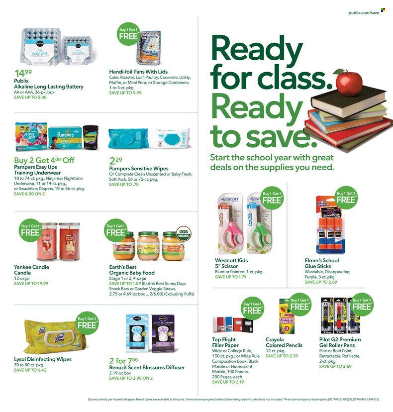 Publix (AL, FL, GA, NC, SC, TN) Weekly Ad Flyer July 14 to July 21