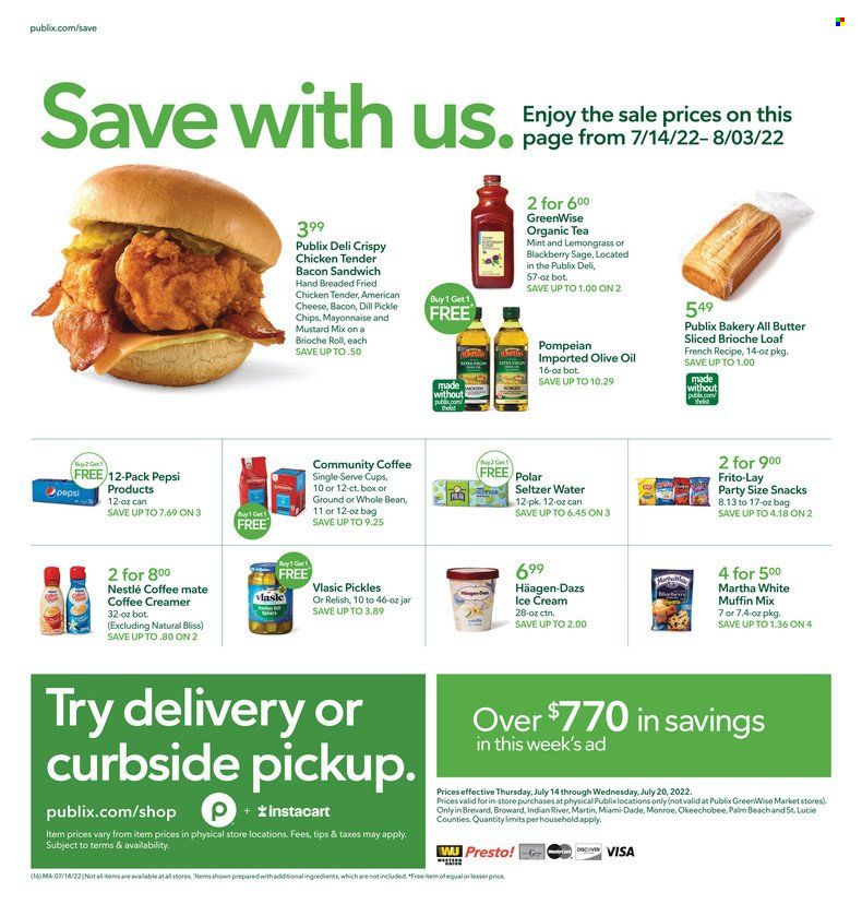 Publix (AL, FL, GA, NC, SC, TN) Weekly Ad Flyer July 14 to July 21