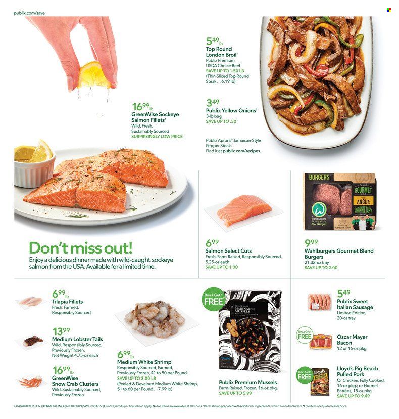 Publix (AL, FL, GA, NC, SC, TN) Weekly Ad Flyer July 14 to July 21