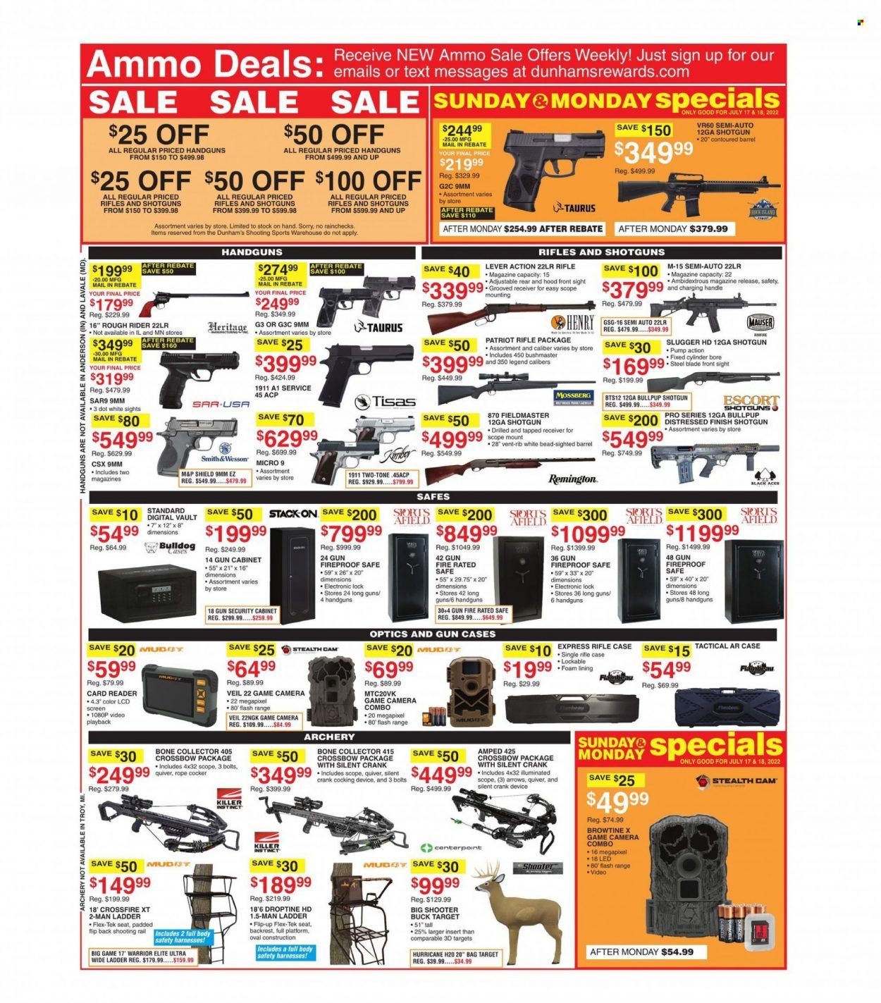 Dunham's Sports Weekly Ad Flyer July 16 to July 23