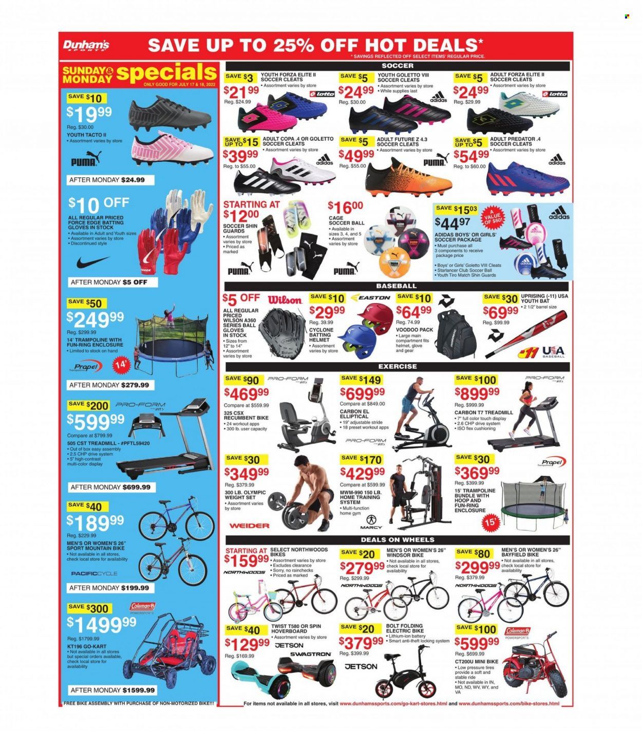 Dunham's Sports (MI) Weekly Ad Flyer July 16 to July 23