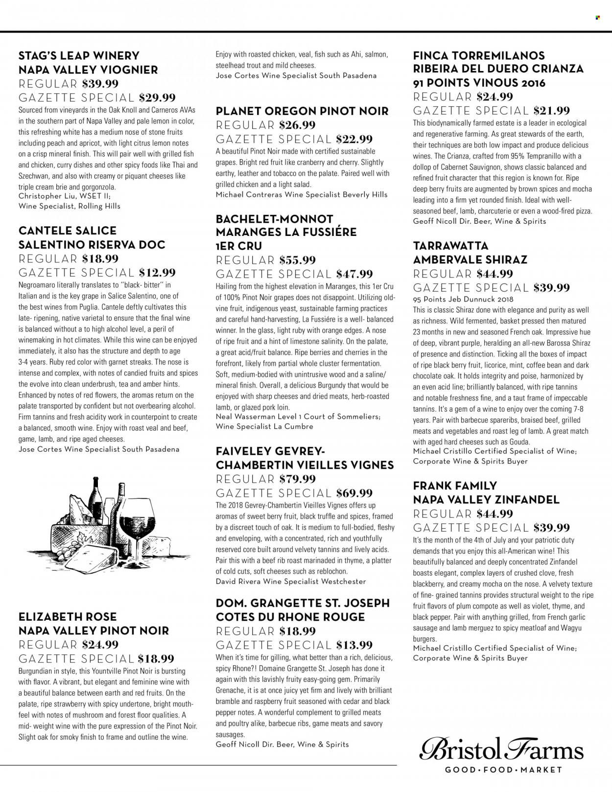 Bristol Farms (CA) Weekly Ad Flyer July 17 to July 24