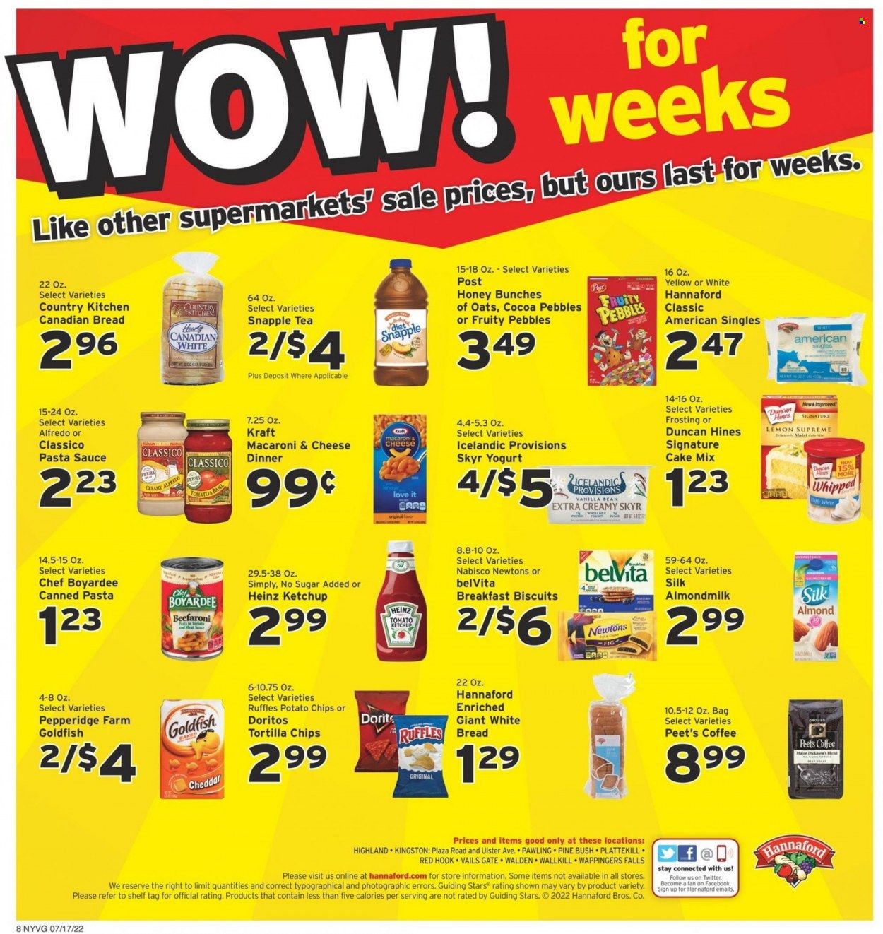 Hannaford (NY) Weekly Ad Flyer July 17 to July 24