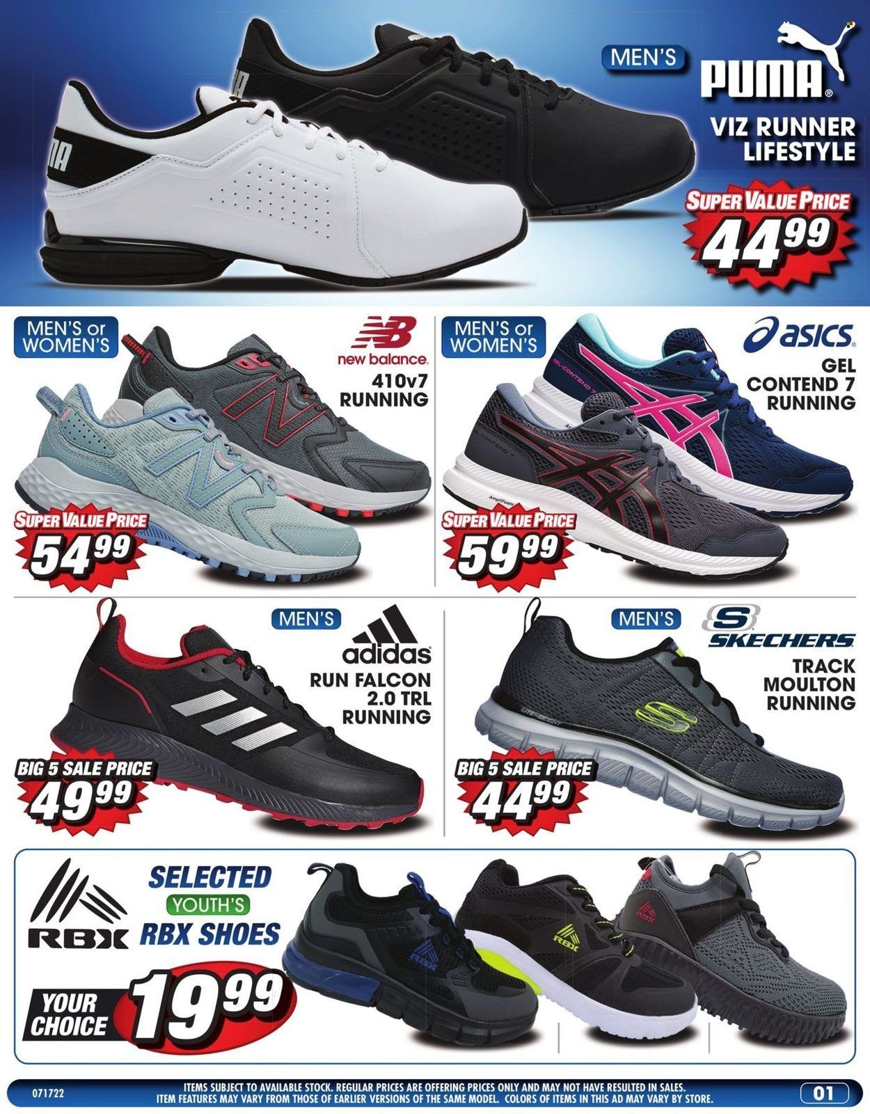Big 5 (AZ, CA, CO, ID, NM, OR, UT, WA) Weekly Ad Flyer July 17 to July 24