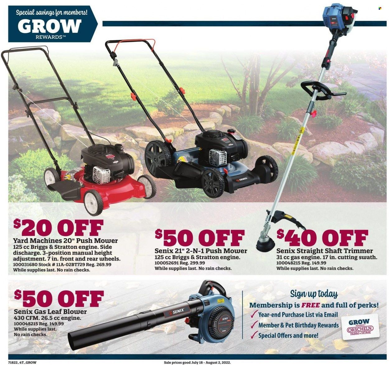 Orscheln Farm and Home (IA, IN, KS, MO, NE, OK) Weekly Ad Flyer July 17 to July 24