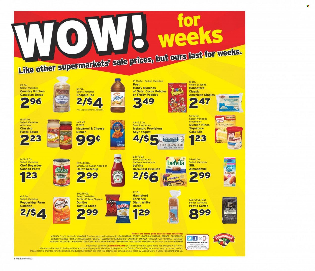 Hannaford (ME) Weekly Ad Flyer July 17 to July 24