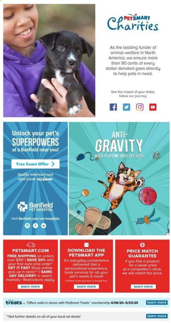 PetSmart Weekly Ad & Flyer April 6 to May 3
