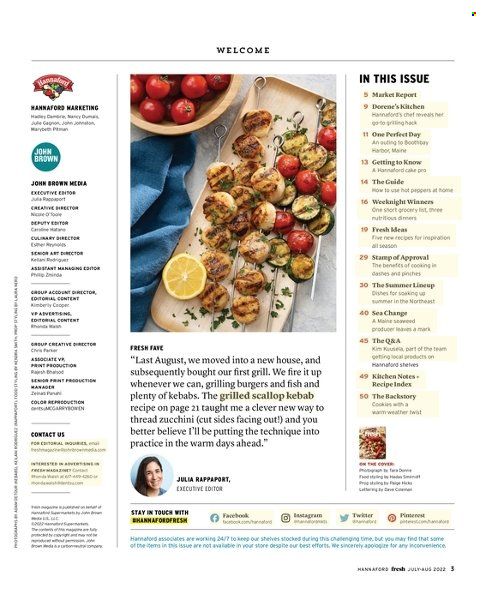 Hannaford (MA, ME, NH, NY, VT) Weekly Ad Flyer Specials July 1 to August 31, 2022