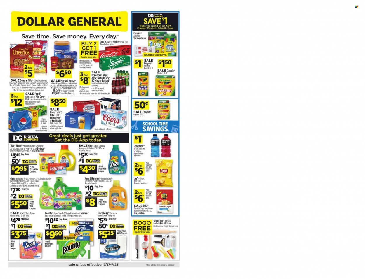 Dollar General (TX) Weekly Ad Flyer July 18 to July 25