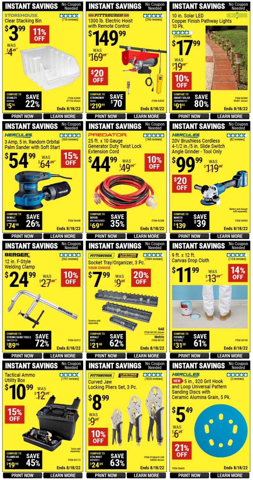 Harbor Freight Weekly Ad Flyer Specials July 18 to August 18, 2022