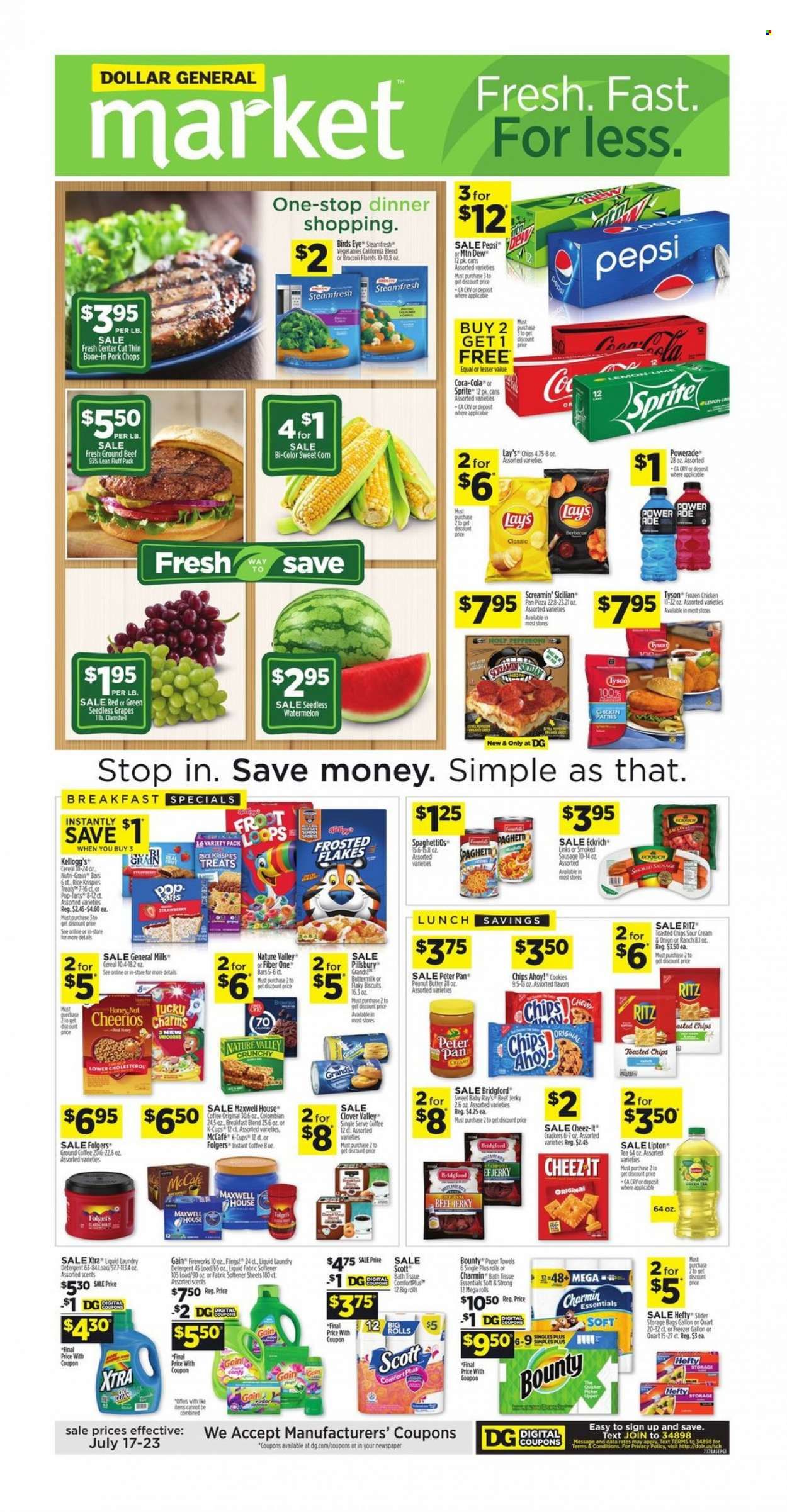 Dollar General (IN, OH) Weekly Ad Flyer July 19 to July 26
