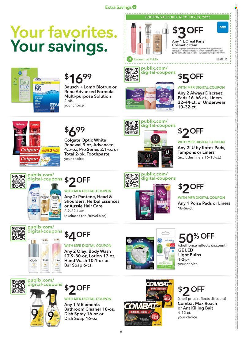 Publix (AL, FL, GA, NC, SC, TN) Weekly Ad Flyer July 19 to July 26
