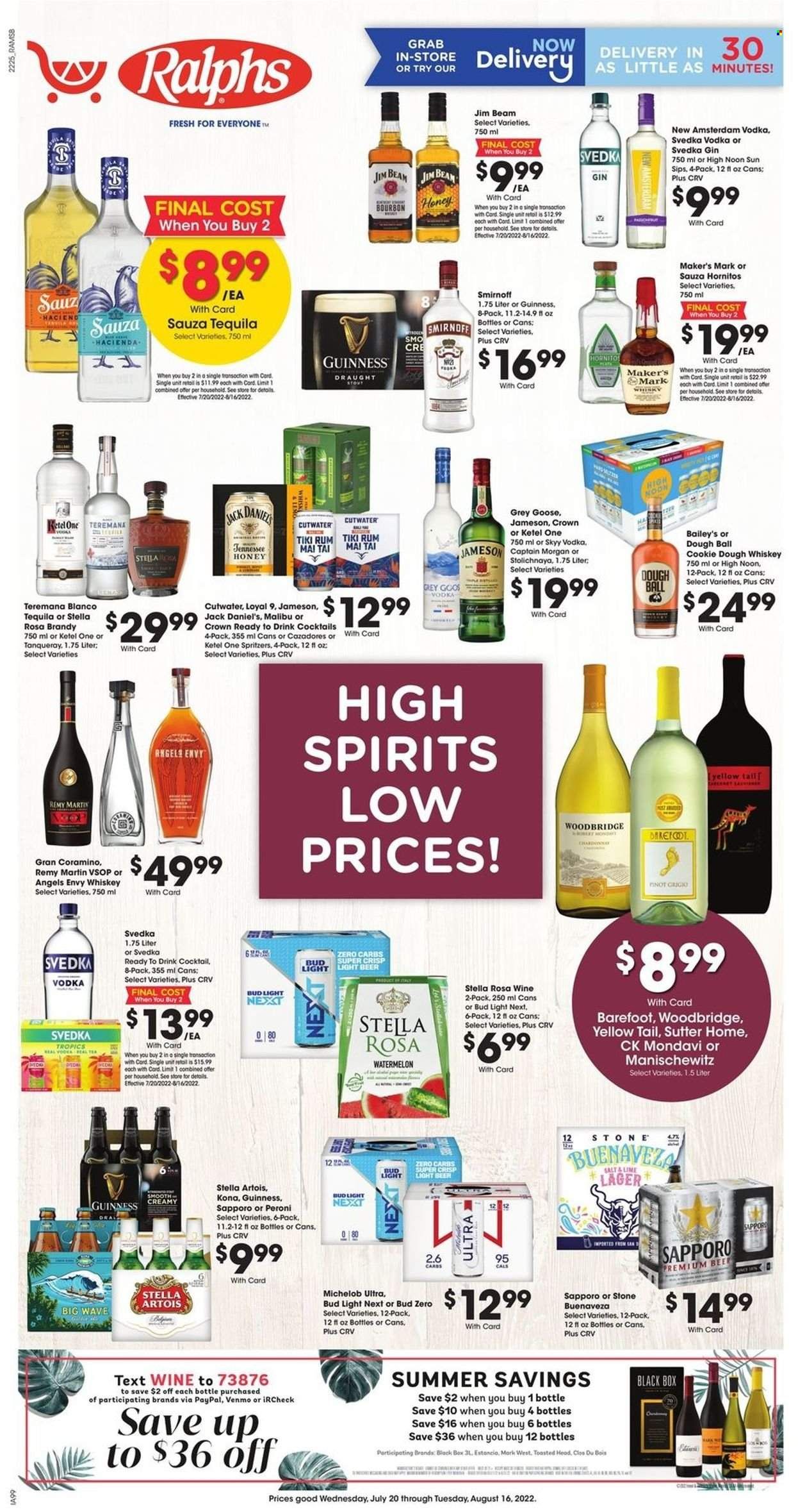 Ralphs (MD, NC, VA) Weekly Ad Flyer Specials July 20 to August 16, 2022