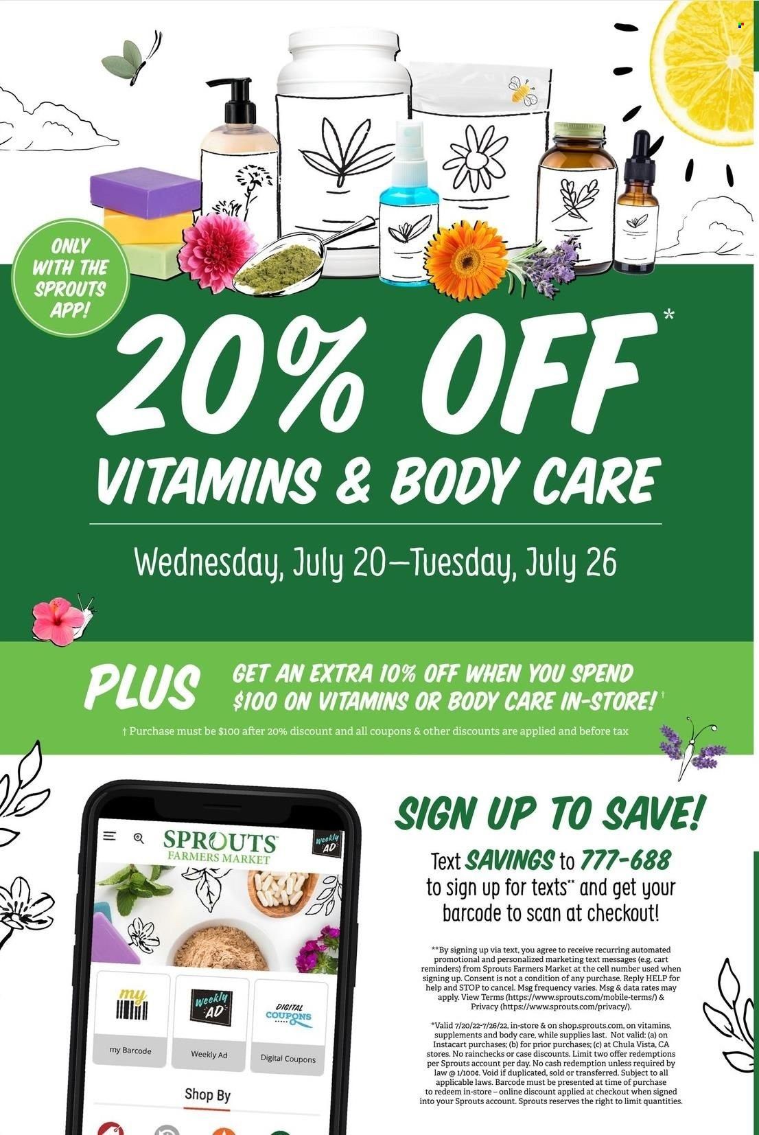 Sprouts Weekly Ad Flyer July 19 to July 26