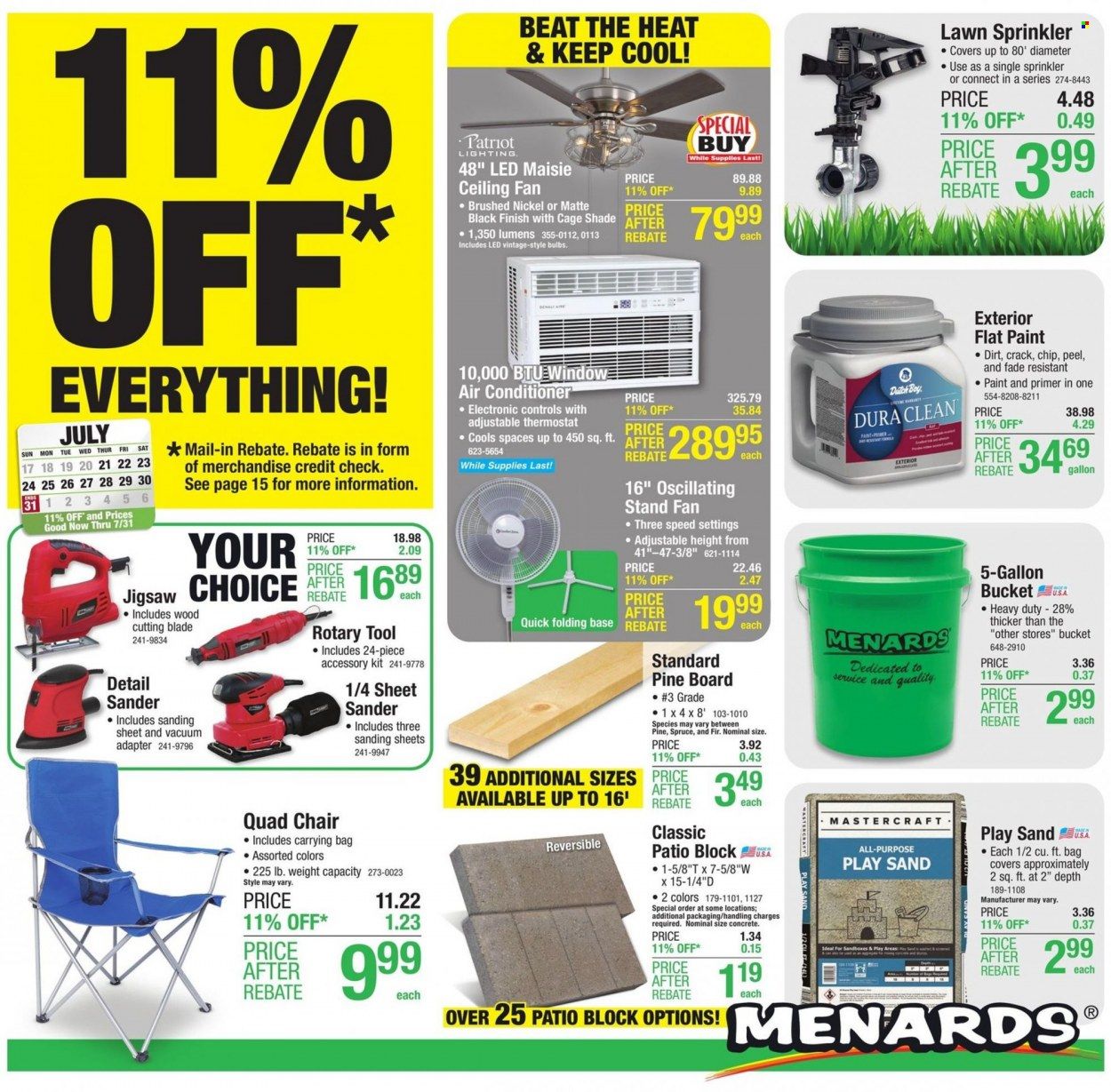 Menards Weekly Ad Flyer July 20 to July 27