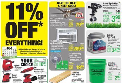 Menards Weekly Ad Flyer July 20 to July 27