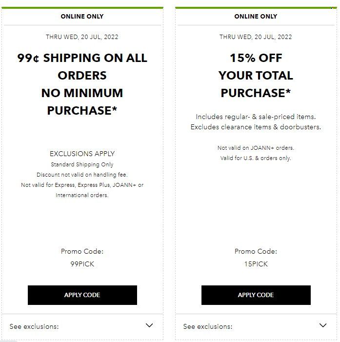 JOANN Weekly Ad Flyer July 20 to July 27