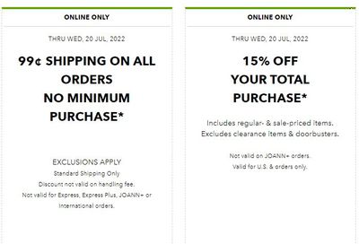 JOANN Weekly Ad Flyer July 20 to July 27
