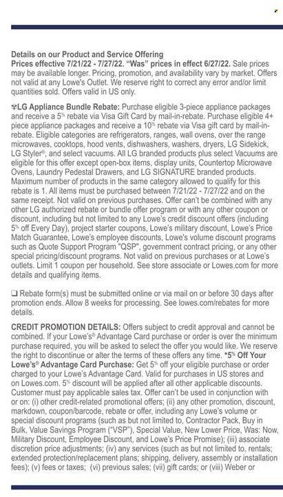 Lowe's Weekly Ad Flyer July 20 to July 27