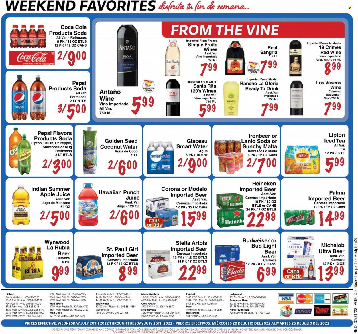 Sedano's (FL) Weekly Ad Flyer July 20 to July 27