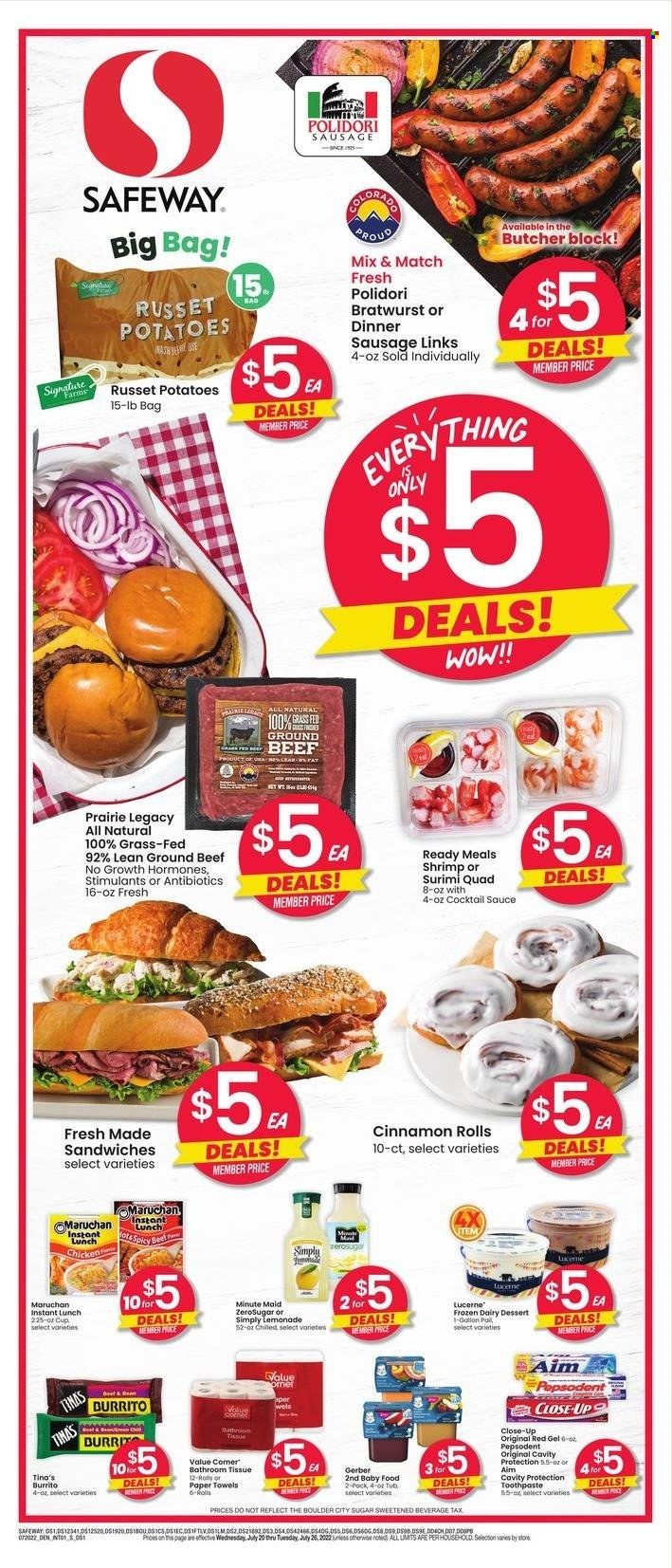 Safeway (SD) Weekly Ad Flyer July 20 to July 27