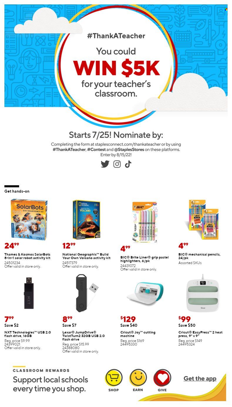 Staples Weekly Ad Flyer July 21 to July 28