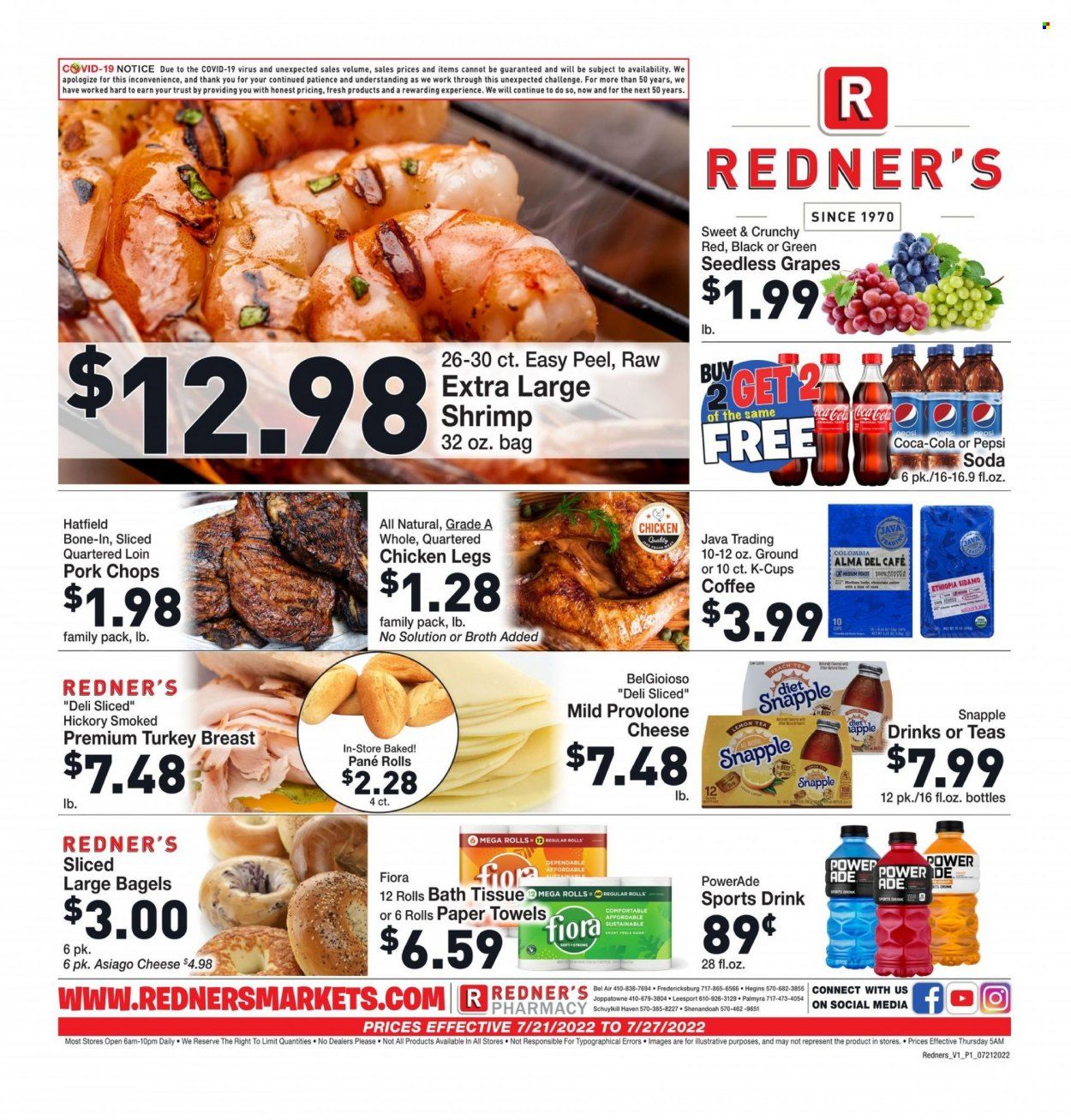 Redner's Markets (DE, MD, PA) Weekly Ad Flyer July 21 to July 28