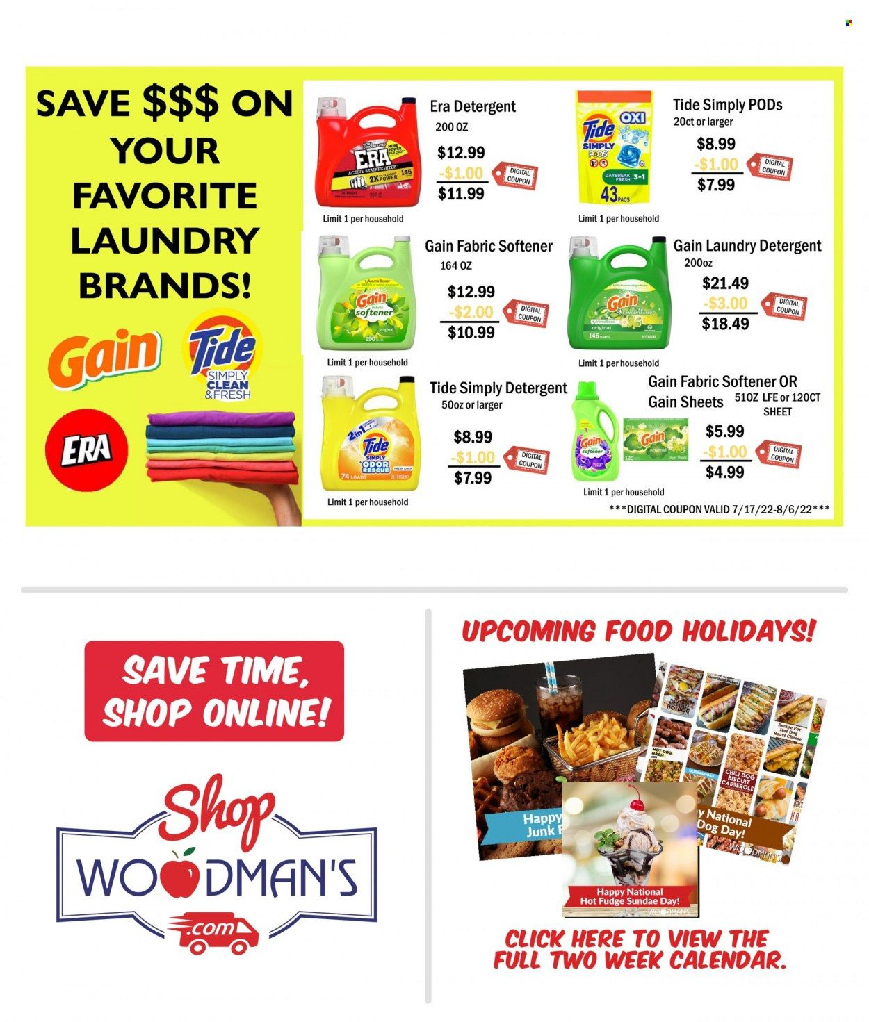 Woodman's Markets (IL, WI) Weekly Ad Flyer July 21 to July 28