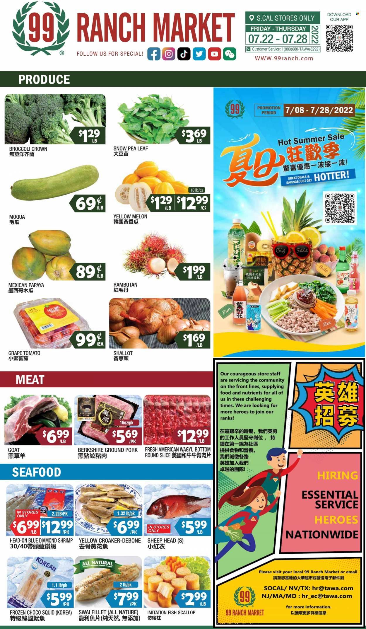 99 Ranch Market (40, CA) Weekly Ad Flyer July 22 to July 29